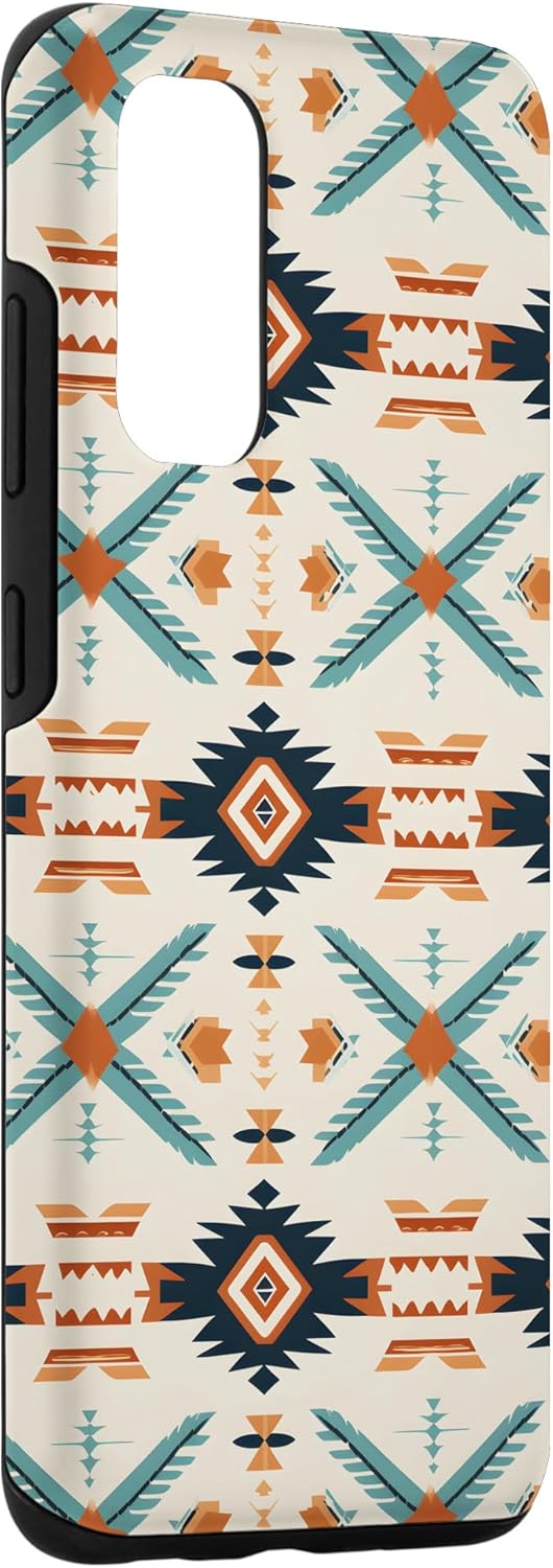 Galaxy S20 Western Boho Aztec Southwest Chic – Funda con diseño rústico