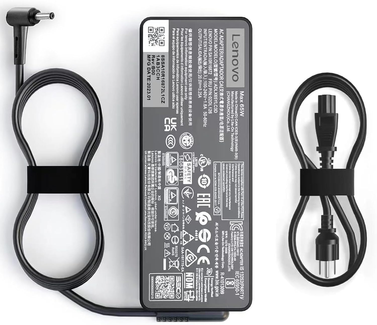 Cargador de CA de 65 W para Lenovo Ideapad 3 5 Flex 5 4 6 11 14 15 Flex-14 Flex-15 Flex 5-1470 Lenovo Ideapad 110 110s 310 320 330s 510 520 30s 710
