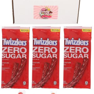 Caramelos Twizzlers Strawberry Twists sin azúcar (paquete de 3) + 5 caramelos duros sin azúcar de Eda’s gratis Caramelos Twizzlers Strawberry Twists sin azúcar (paquete de 3) + 5 caramelos duros sin azúcar de Eda’s gratis