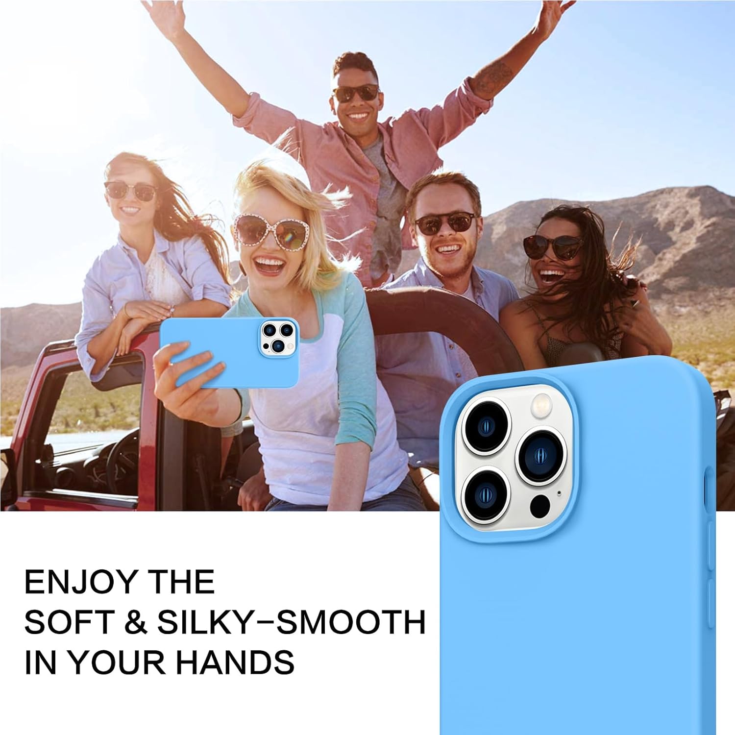 BENTOBEN Funda para iPhone 13 Pro Max, funda para iPhone 13 Pro Max con Magsafe, magnética, ajuste delgado, silicona líquida suave, antiarañazos, a