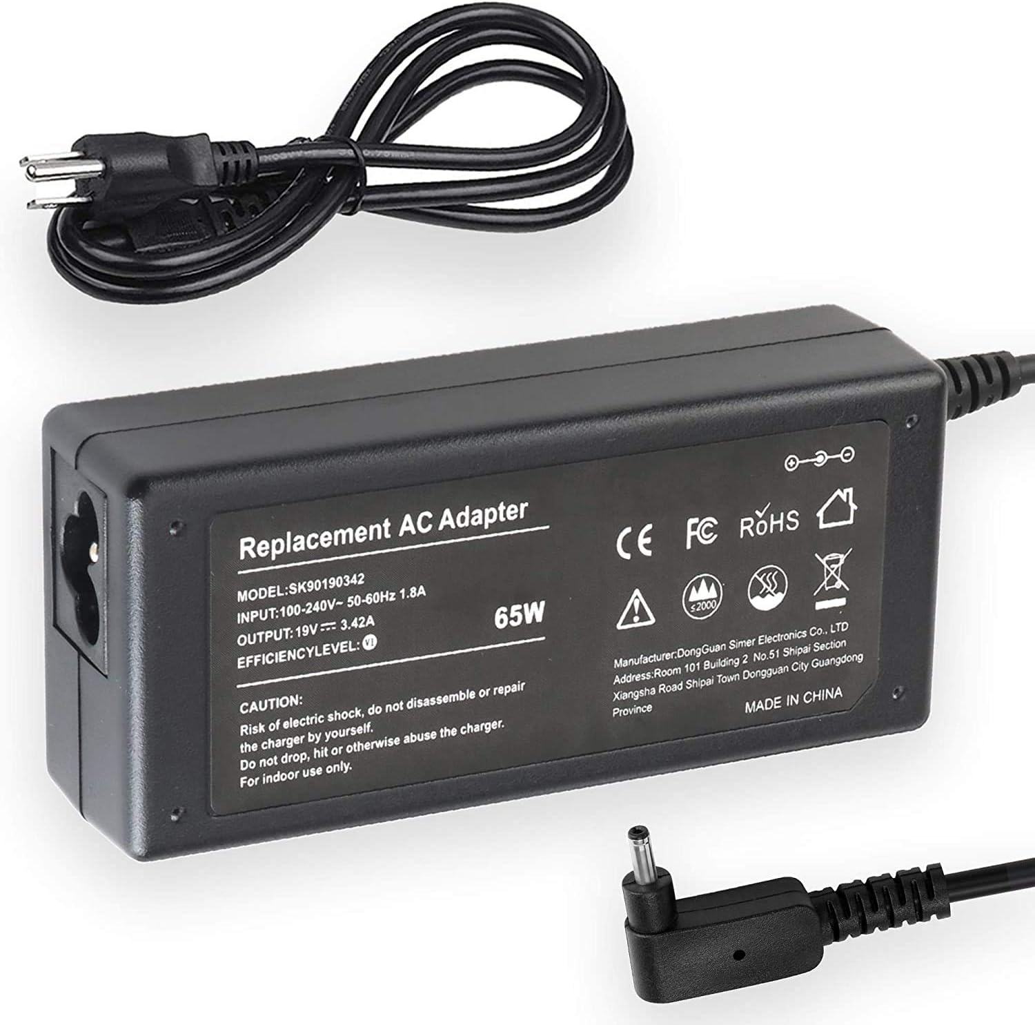 Cargador adaptador de CA para Acer Aspire Switch Alpha 12 SA5-271-57DS, SA5-271-594J, de Galaxy Bang USA