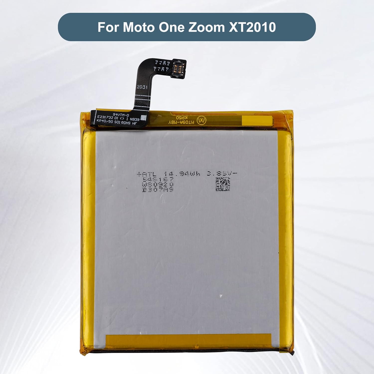 Batería de repuesto KP50 compatible con Moto One Zoom XT2010 con kit de herramientas de reparación