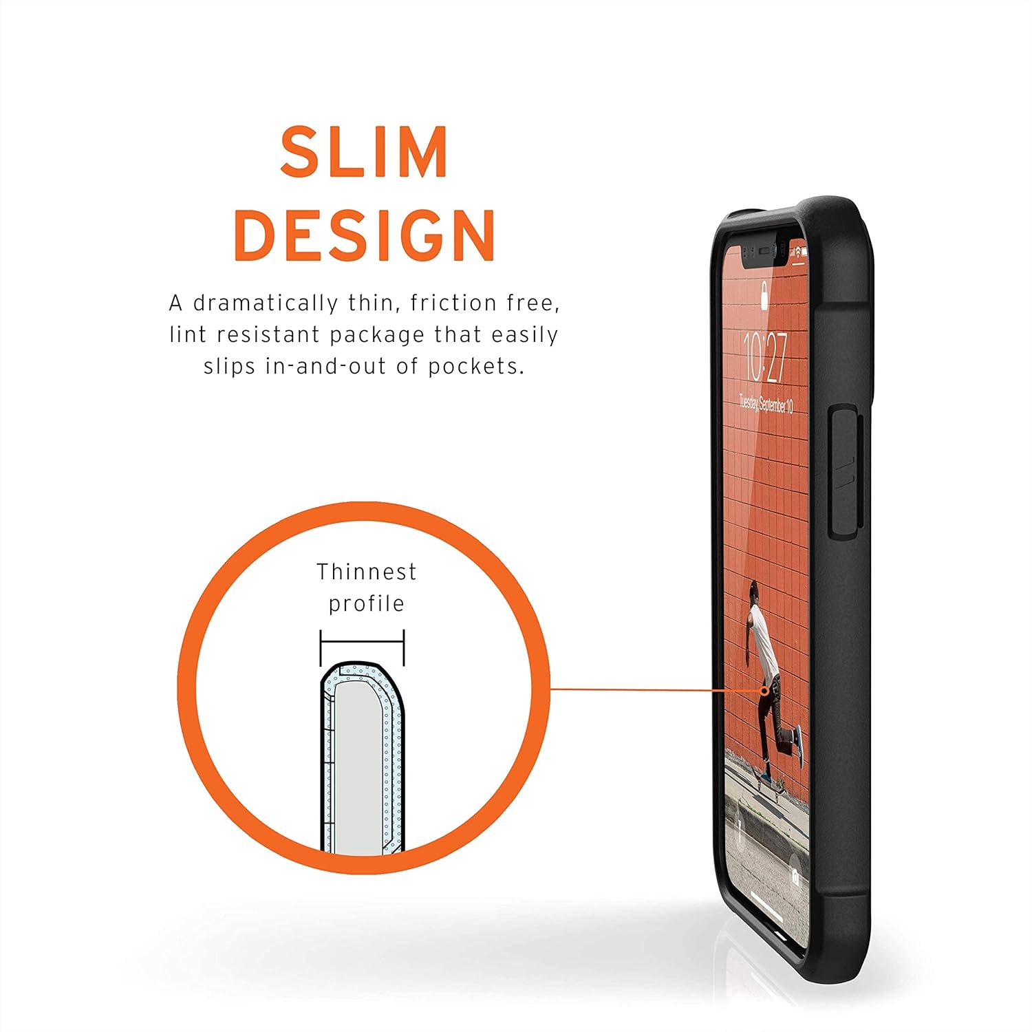 URBAN ARMOR GEAR UAG – Funda protectora para iPhone 12 Mini, pantalla de 5.4 pulgadas, ligera, resistente, a prueba de golpes, delgada y resistente