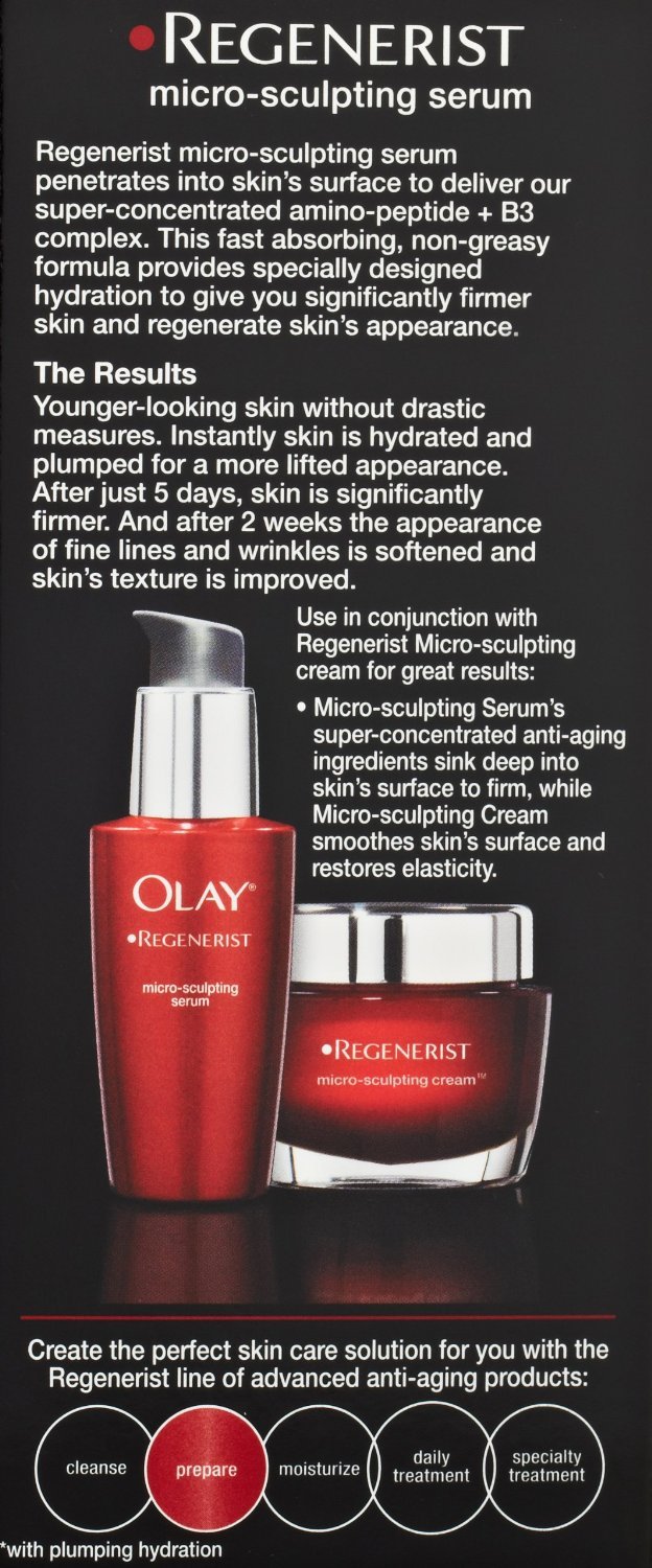 Olay Reg Microsculpt Seru Tamaño 1.7z Olay Regenerist Microsculpt Serum 1.7z