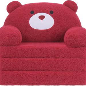 MOONBEEKI Cómoda silla para niños pequeños, sofá plegable para bebés, sofá de felpa plegable para niñas y niños de 1 a 3 años MOONBEEKI Cómoda silla para niños pequeños, sofá plegable para bebés, sofá de felpa plegable para niñas y niños de 1 a 3 años