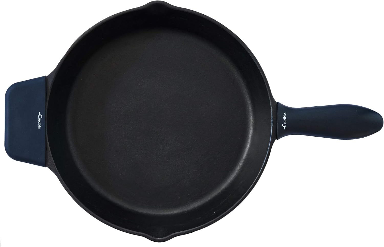 Soportes de silicona para mango caliente, agarraderas (paquete de 5 unidades de negro mezclado) para sartenes de hierro fundido, sartenes, sartenes