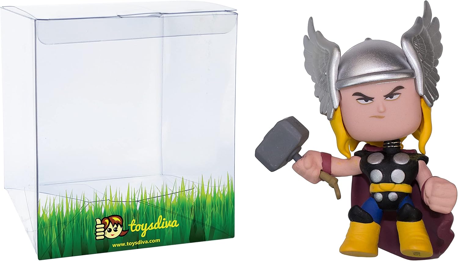 T h o r  3.1 pulgadas Fun ko Mystery Minis – Figura de vinilo con 1 protector gráfico compatible con ‘ToysDiva’ (03745  O)