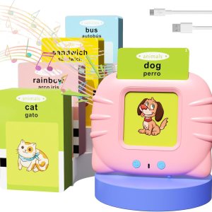 NEWYES – Tarjetas didácticas parlantes para niños pequeños, juguetes sensoriales de 224 palabras para niños autistas, discurso de bolsillo, juguetes NEWYES – Tarjetas didácticas parlantes para niños pequeños, juguetes sensoriales de 224 palabras para niños autistas, discurso de bolsillo, juguetes