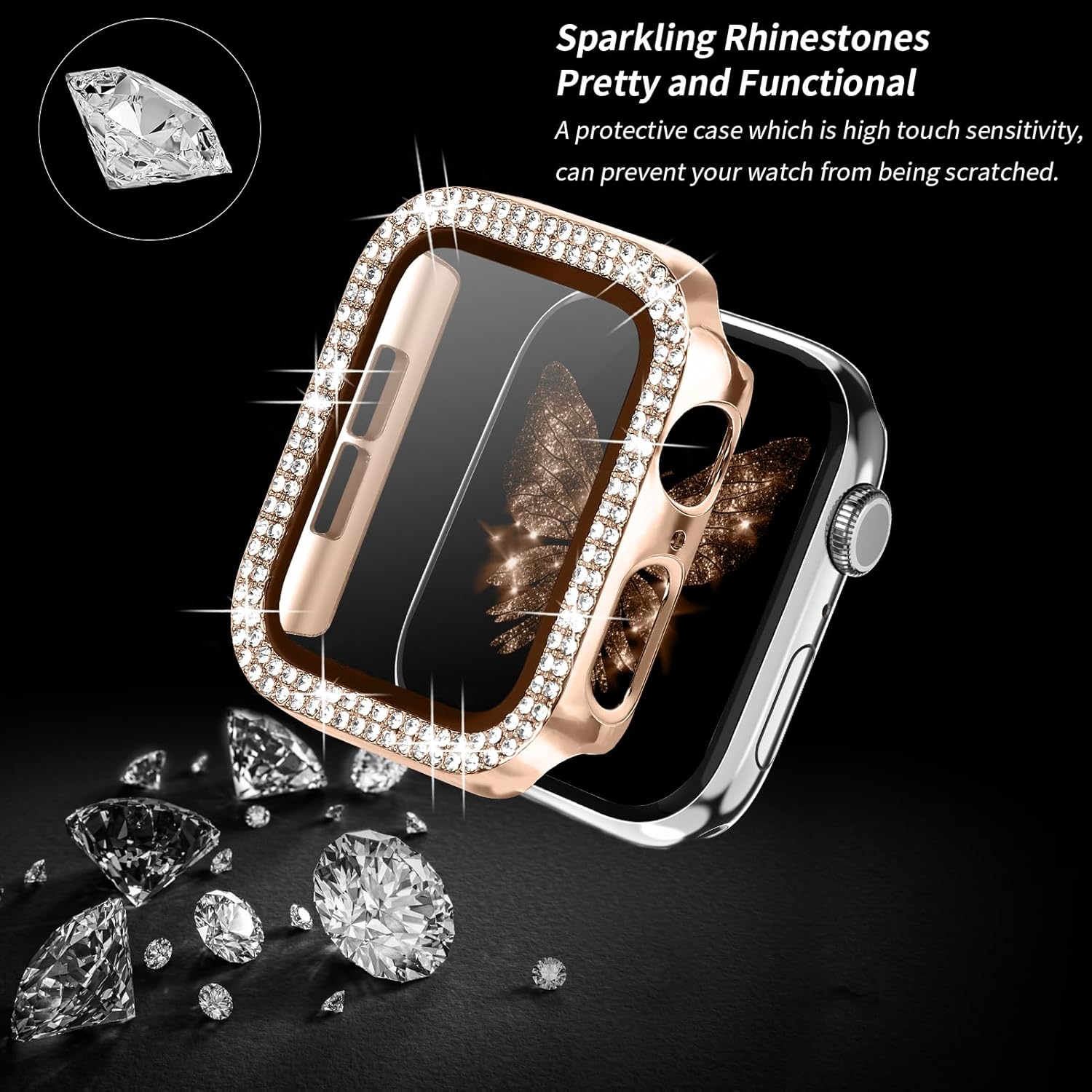 YouthRun Correa magnética para mujer compatible con Apple Watch Band 1.496 in 1.575 in 1.614 in 1.654 in 1.732 in 1.772 in, correa de acero
