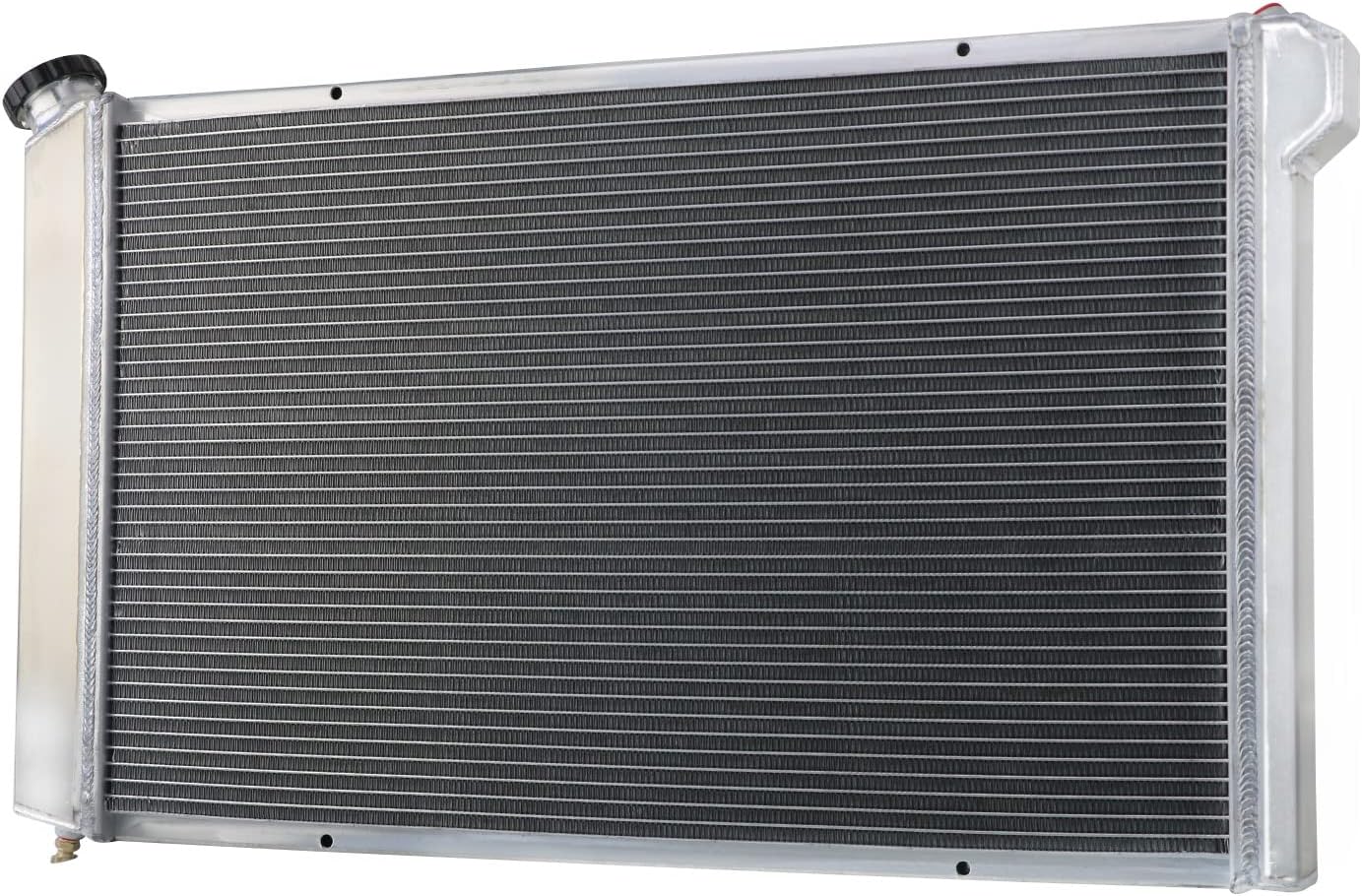 KUUHLERSAT Radiador de aluminio completo para 1973-1976 74 Chevy Corvette Base Stingray 5.7L 7.4L, 3 filas Core Radiador de enfriamiento