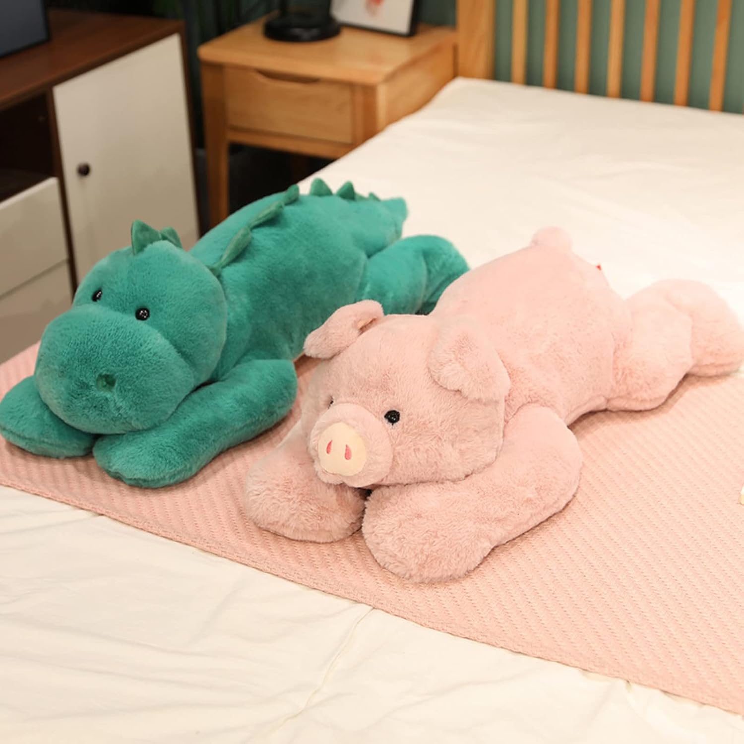 Animales de peluche con peso, juguete de peluche de cerdo con peso, lindo peluche de cerdo rosa, juguete de animales de peluche con peso, 11.8