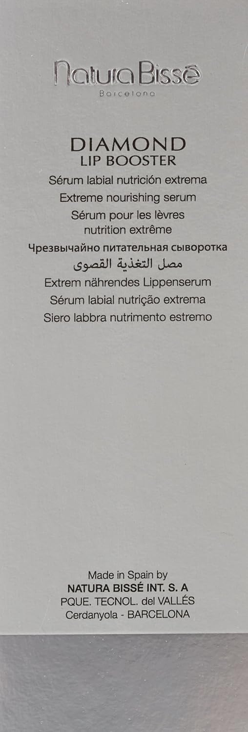 Natura Bissé Diamond Lip Booster  Suero labial de nutrición extrema  Suaviza, rellena y repone  Para piel normal y seca, 0.5 onzas