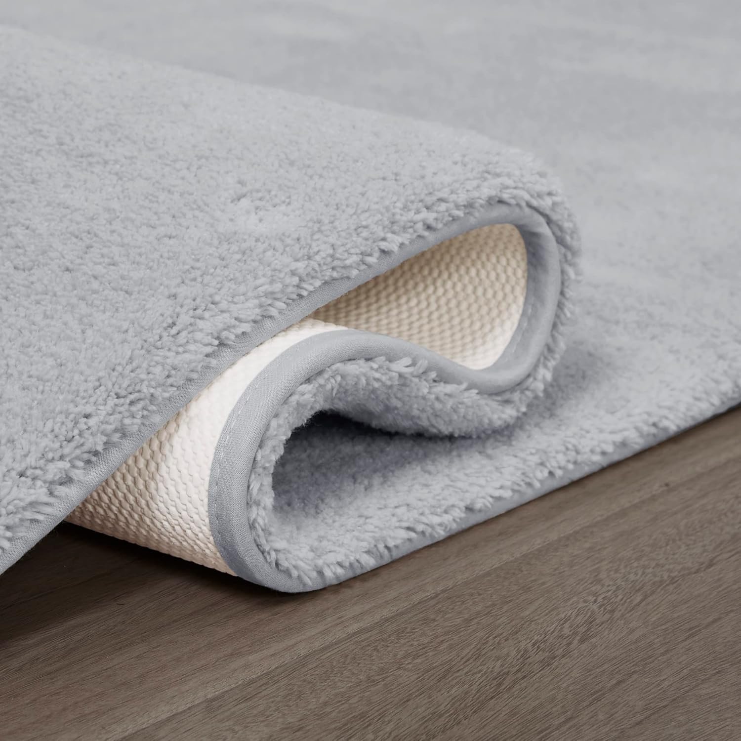 MADISON PARK SIGNATURE Marshmallow – Alfombra de baño antideslizante, de felpa lujosa, absorbente, de secado rápido, diseño de spa, decoración de