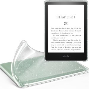 iDLEHANDS Funda transparente para Kindle Paperwhite de 11 generación 2021 y Signature Edition (6.8 pulgadas), cubierta trasera de silicona ligera, a iDLEHANDS Funda transparente para Kindle Paperwhite de 11 generación 2021 y Signature Edition (6.8 pulgadas), cubierta trasera de silicona ligera, a