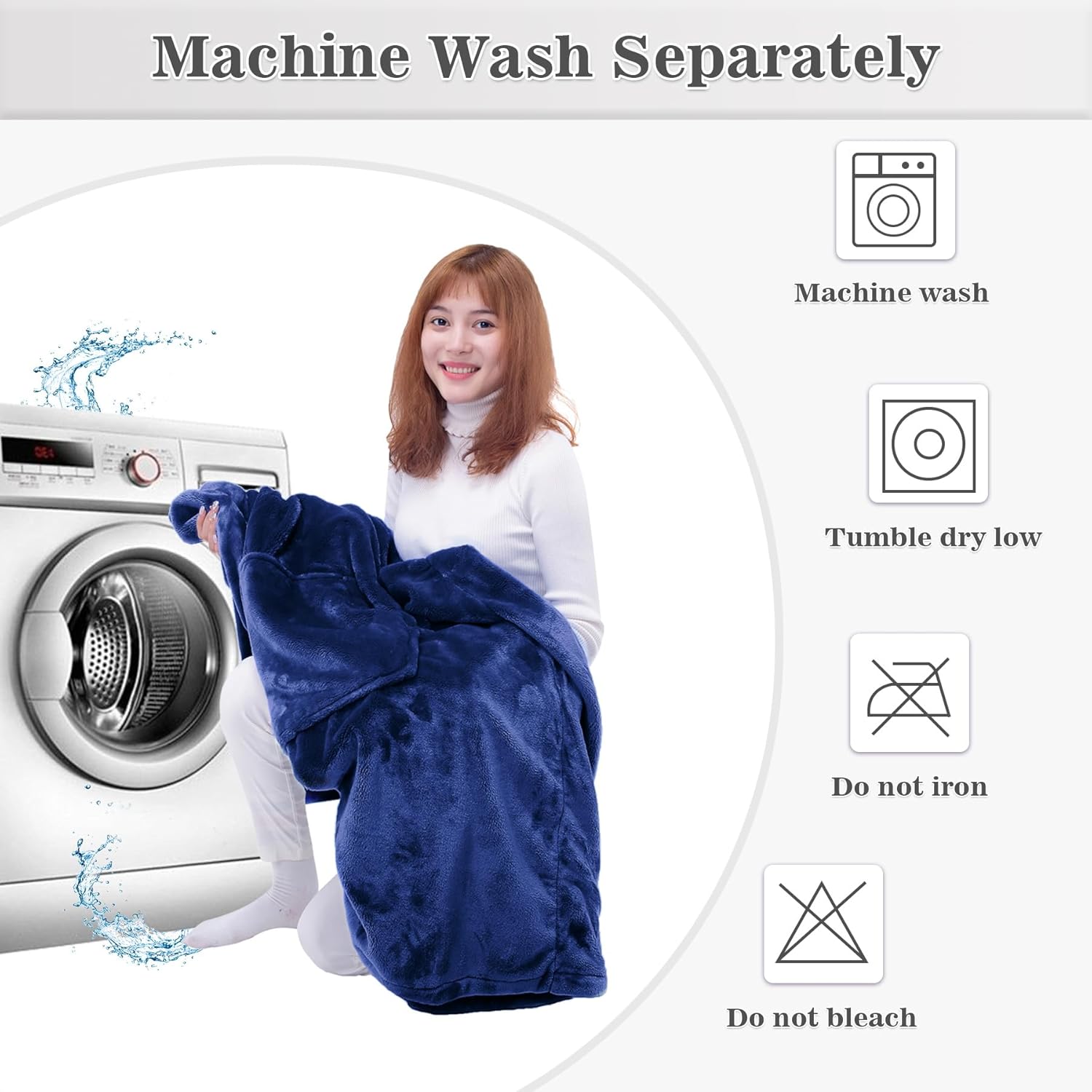 Waitu – Sudadera tipo manta, para regalar a hombre o mujer, muy cálida y agradable, grande, con capucha, de gruesa franela, con mangas y un bolsillo