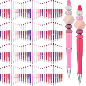 150 bolígrafos de plástico con cuentas a granel, bolígrafo de cuentas surtidas, bolígrafos de cuentas de tinta negra, regalo para niños, 150 bolígrafos de plástico con cuentas a granel, bolígrafo de cuentas surtidas, bolígrafos de cuentas de tinta negra, regalo para niños,