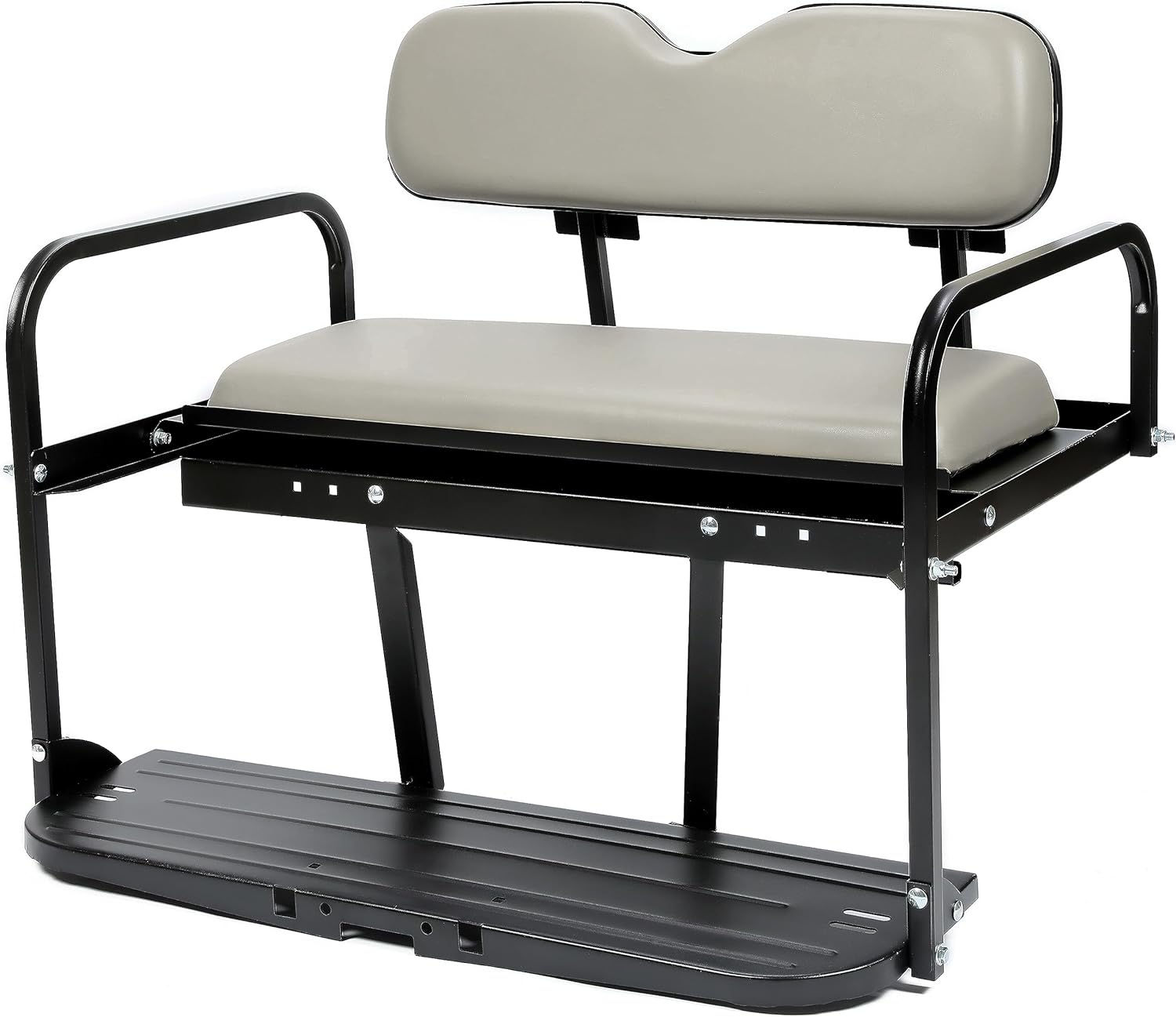 HECASA Kit de asiento trasero abatible compatible con carrito de golf EZGO Marathon Pre-1994 abatible, plegable, plegable, asiento trasero blanco