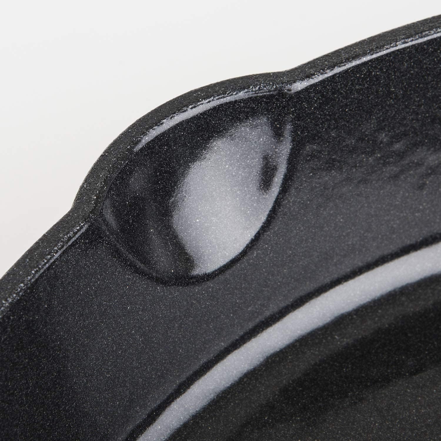 VIKING Esmalte culinario de hierro fundido, sartén de 8 pulgadas, negro (40351-1108)