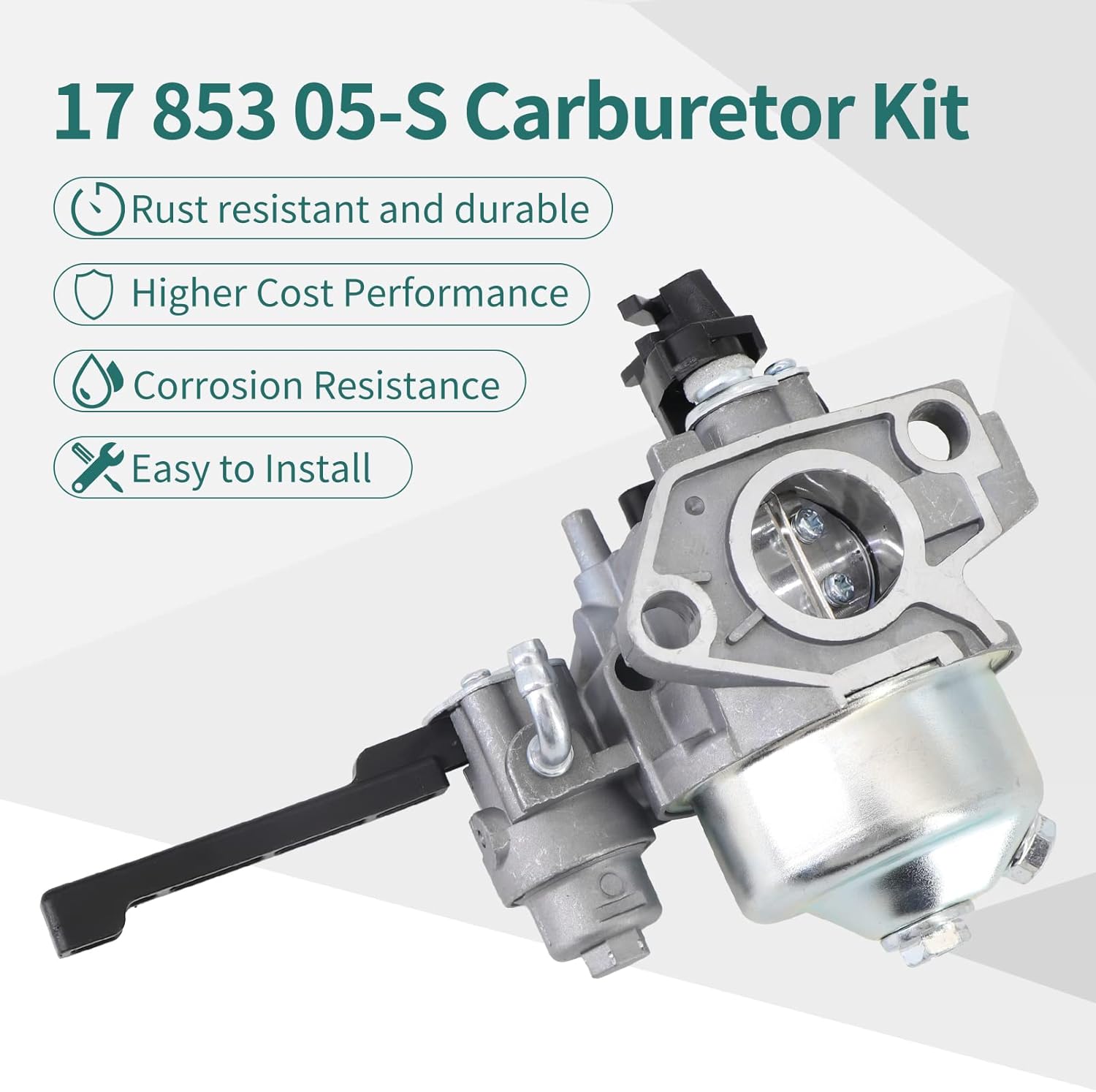 Carburador compatible con Kohler CH395 1785305 1785305-S 9.5HP 277cc Motor 17 853 05-S