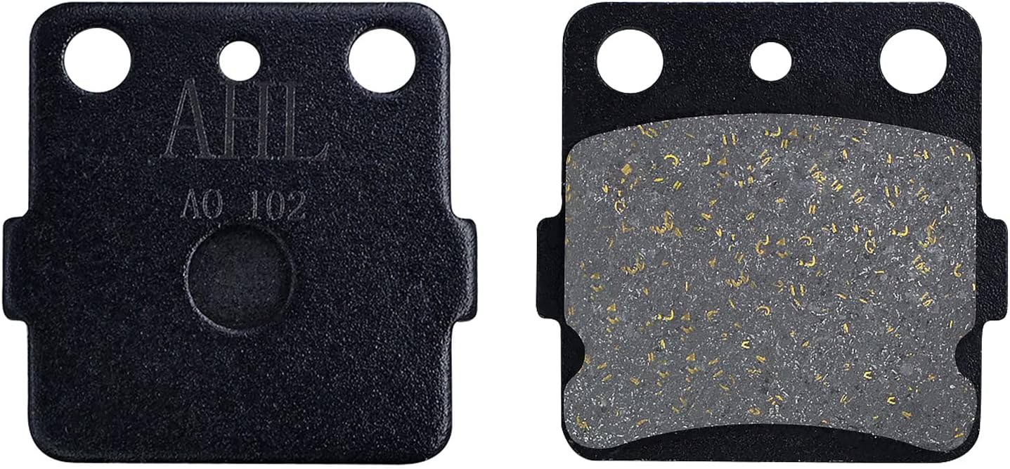 AHL Juego de pastillas de freno semimetálicas para Yamaha Warrior YFM350 1987-1988 BANSHEE YFZ 350 TUW 1987-1989 YFM350 XT 1987