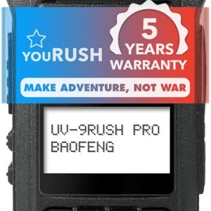 UV-9Rush Pro 10 W (actualizado Baofeng BF-H5) Radio portátil de mano UHF VHF Radio de mano de doble banda IP54 con batería de 2200 mAh. Pin K2 UV-9Rush Pro 10 W (actualizado Baofeng BF-H5) Radio portátil de mano UHF VHF Radio de mano de doble banda IP54 con batería de 2200 mAh. Pin K2