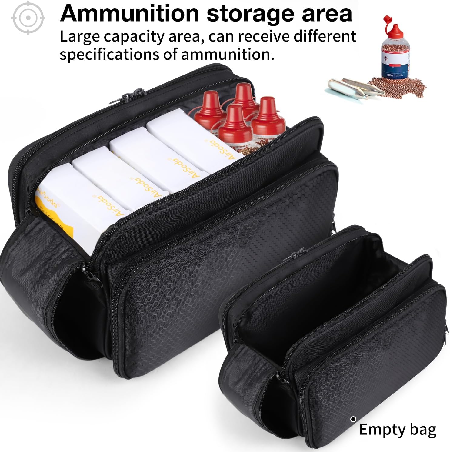 Estuche de almacenamiento de cartuchos de CO2 compatible con Crosman, Umarexss, funda de pistola de aire, perfecta para pistolas de aire, cartuchos