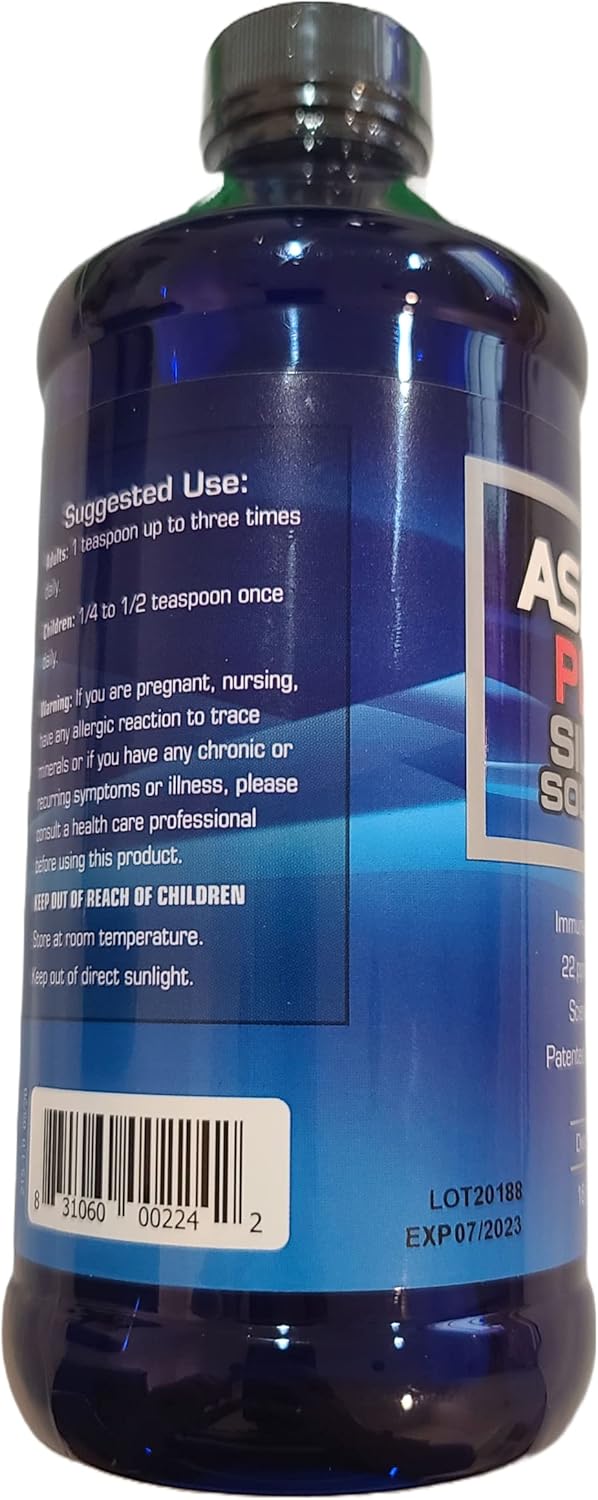 American Biotech Labs – ASAP 22 Plus Silver Solution – Immune System Support, 22 ppm Silver Solution Dietary Supplement – (16 oz)