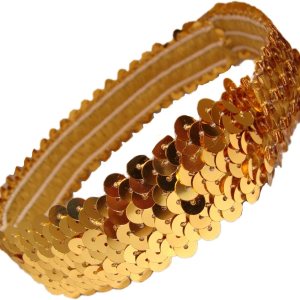 Kenz Laurenz Diademas elásticas de lentejuelas para niñas, niños y mujeres, flapper rugiendo años 20, Great Gatsby de los años 20, banda para el Kenz Laurenz Diademas elásticas de lentejuelas para niñas, niños y mujeres, flapper rugiendo años 20, Great Gatsby de los años 20, banda para el