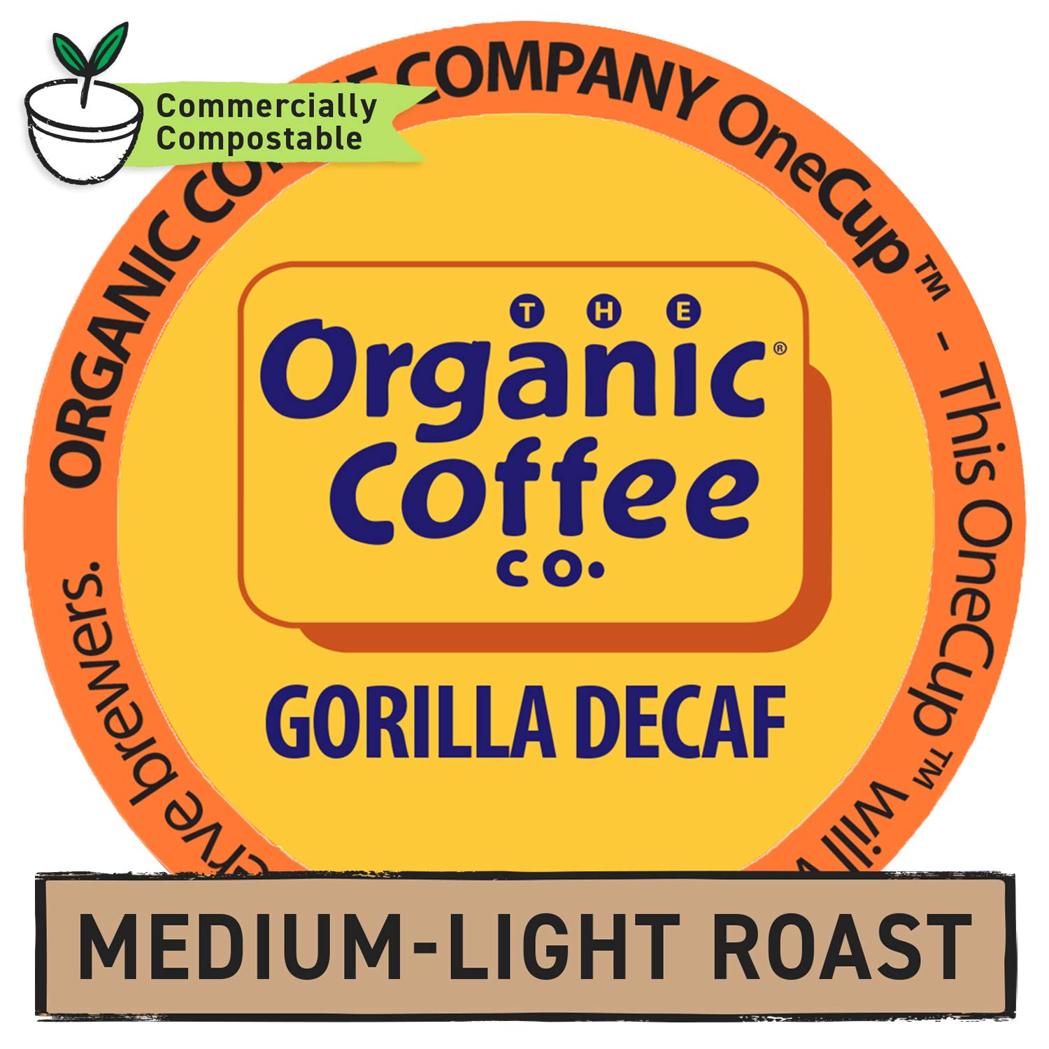 The Organic Coffee Co.Onecup, Gorilla descafeinado