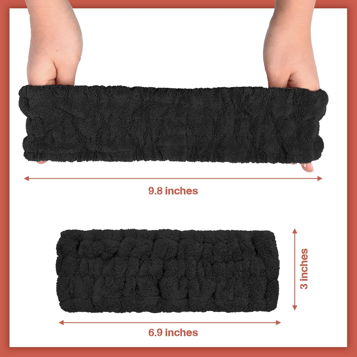 Chuangdi Diadema facial de spa de 3 piezas para maquillaje y lavado de cara, diadema de tela de rizo para yoga, deportes, ducha, facial, banda