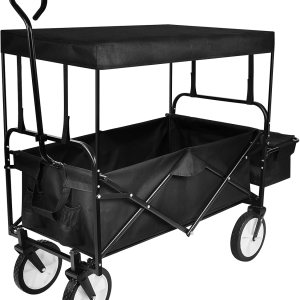 YSSOA Carrito de mano portátil plegable resistente con toldo extraíble, ruedas de 8 pulgadas, asas ajustables y doble tela para compras, picnic, YSSOA Carrito de mano portátil plegable resistente con toldo extraíble, ruedas de 8 pulgadas, asas ajustables y doble tela para compras, picnic,
