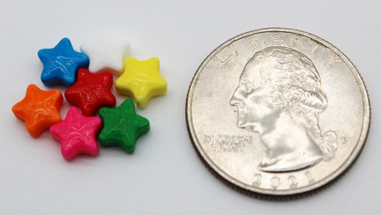 Mini surtido de estrellas de caramelo macizo arcoíris de 1 libra, caramelo en forma de estrella para cobertura de helado o buffets de caramelos,