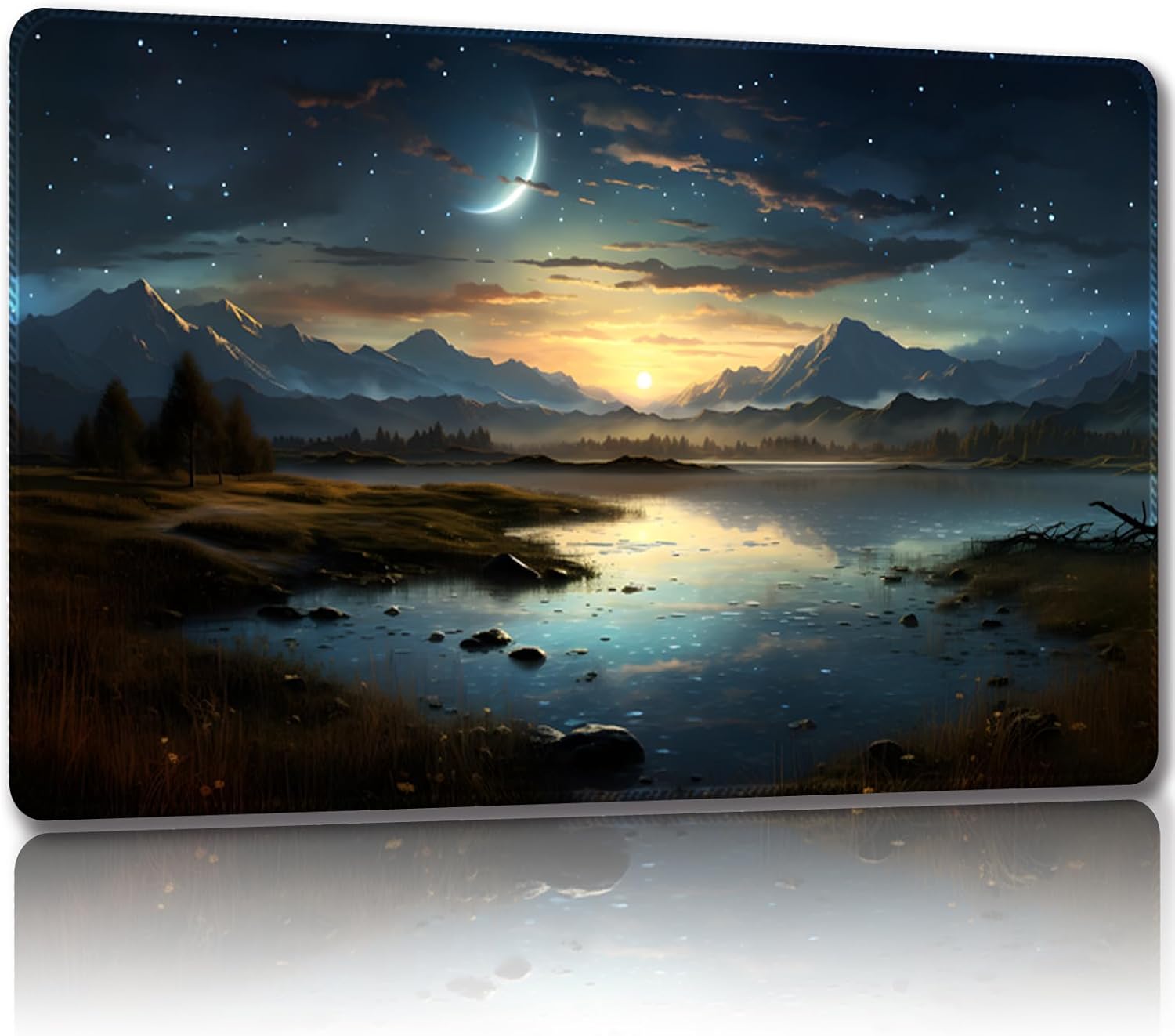 Malqiqi Tapete de juego para MTG, con bolsas de almacenamiento gratis, tapete de juego de 24 x 14 pulgadas, TCG y tapete de juego de mesa para