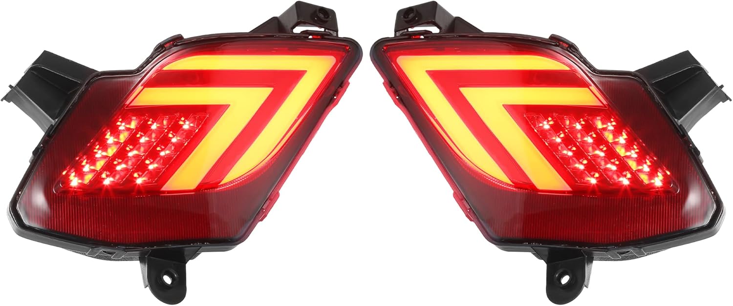 Reflector de parachoques trasero, luz de señal de giro trasera antiniebla KD31515L0 KD31515M0 rojo amarillo LED para Mazda CX-5 2013-2016 lente roja