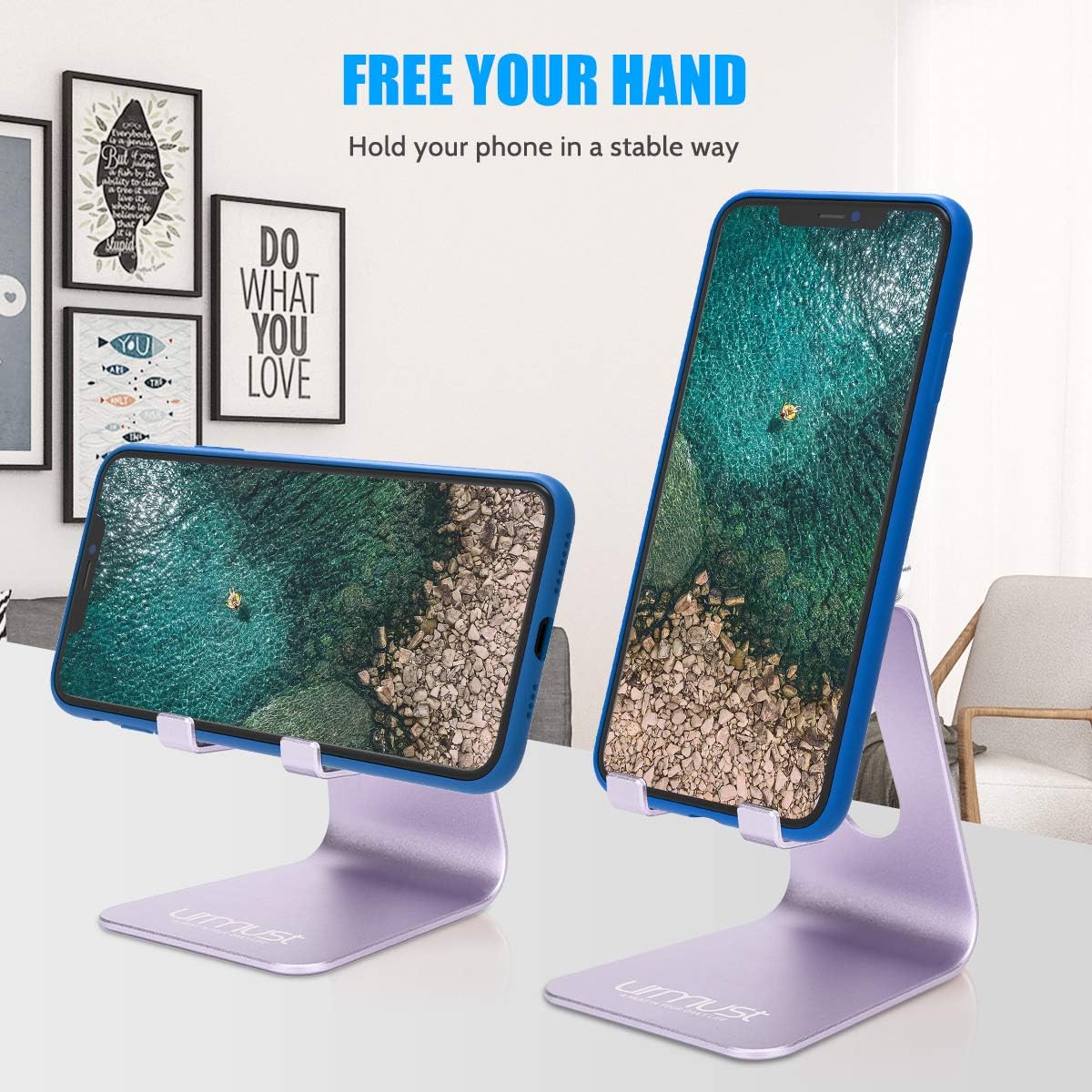Urmust Soporte ajustable para teléfono celular para base de escritorio, soporte compatible con iPhone 15 14 13 12 11 Pro Max Xs XR 8 X 7 6 6S Plus