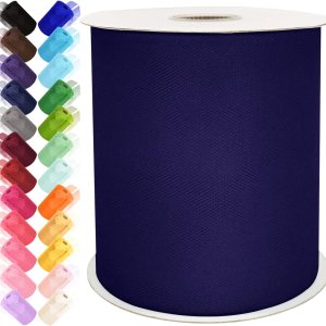 Rollos de tela de tul de 6 pulgadas por 200 yardas (600 pies) para falda tutú, boda, baby shower, decoración de fiesta de cumpleaños, envoltura de Rollos de tela de tul de 6 pulgadas por 200 yardas (600 pies) para falda tutú, boda, baby shower, decoración de fiesta de cumpleaños, envoltura de