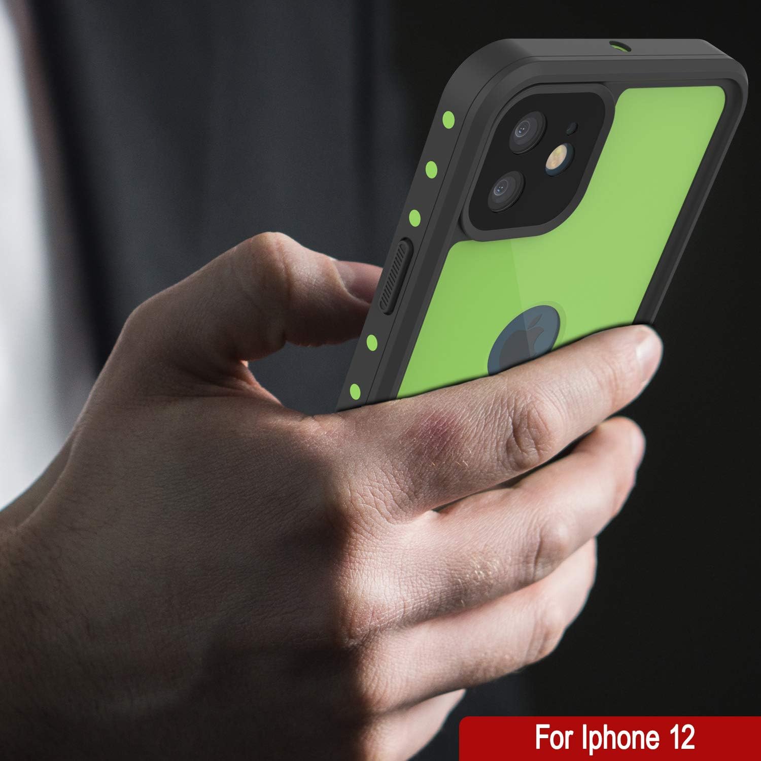 Punkcase Funda impermeable diseñada para iPhone 12 serie StudStar ajuste delgado certificado IP68 resistente a los golpes a prueba de suciedad a