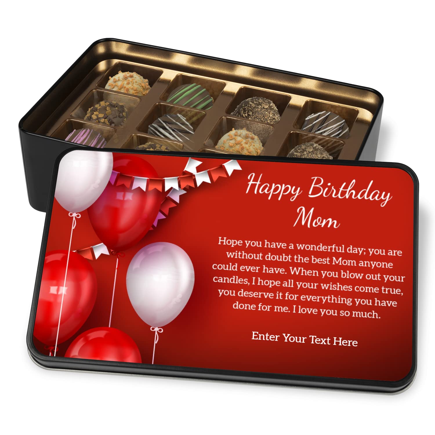 Chocolates hechos a mano en lata de recuerdo para mamá – Regalos para mamá – Regalos para mamá – Regalos para ella – Regalos para ella – Regalos