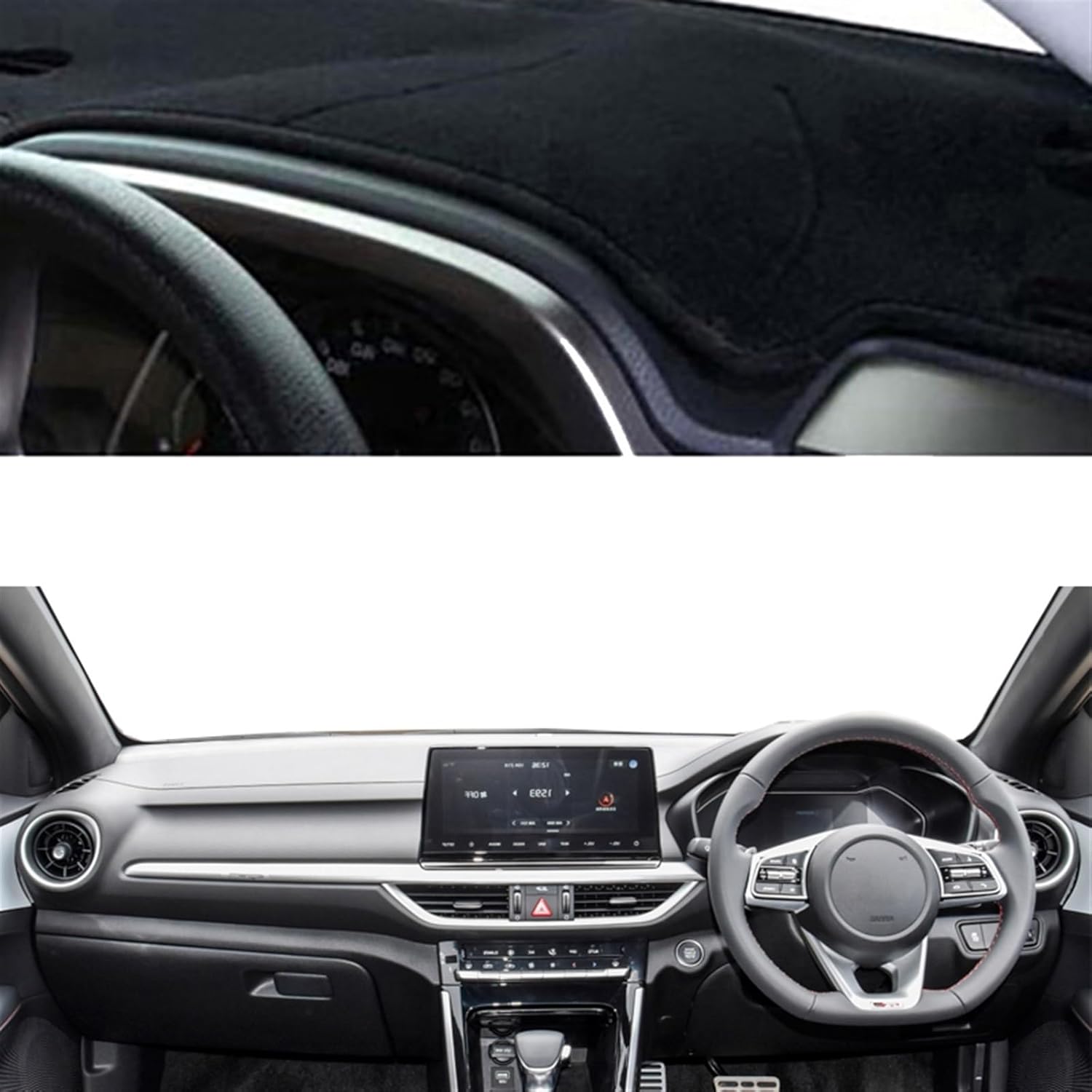 UNKOMN Cubierta interior del salpicadero del coche para Kias K3 Cerato 2019-2022 LHD RHD alfombra alfombra parasol alfombra anti-UV 2021 2020 (color