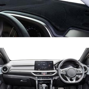 UNKOMN Cubierta interior del salpicadero del coche para Kias K3 Cerato 2019-2022 LHD RHD alfombra alfombra parasol alfombra anti-UV 2021 2020 (color UNKOMN Cubierta interior del salpicadero del coche para Kias K3 Cerato 2019-2022 LHD RHD alfombra alfombra parasol alfombra anti-UV 2021 2020 (color