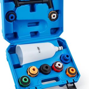 Orion Motor Tech Juego de embudo de aceite de motor, embudo de 2 cuartos de galón para uso automotriz con extensión flexible y 8 adaptadores Orion Motor Tech Juego de embudo de aceite de motor, embudo de 2 cuartos de galón para uso automotriz con extensión flexible y 8 adaptadores