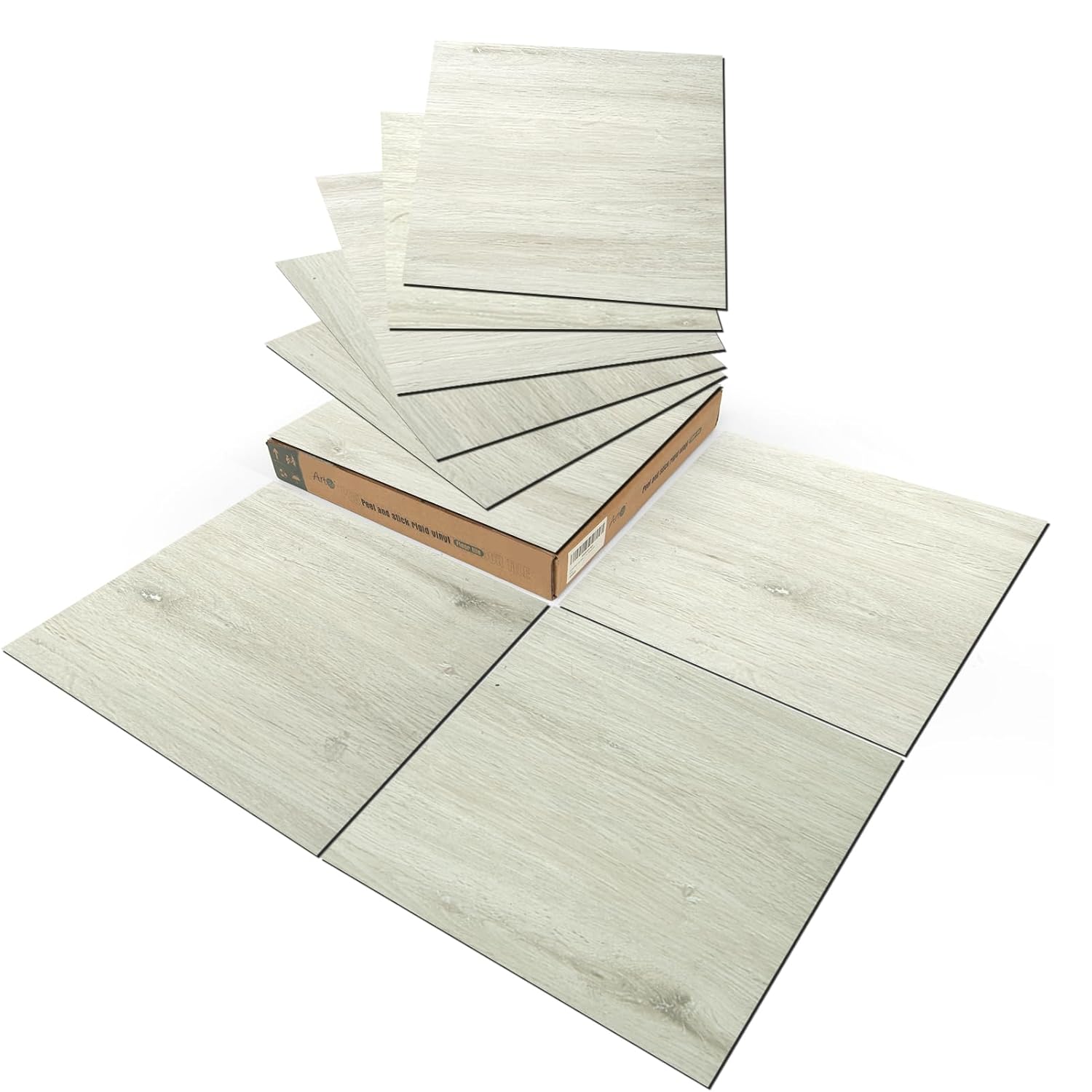 Art3d – Azulejos de vinilo autoadhesivos e impermeables, 30 unidades de 12 x 12 pulgadas, símil madera, para cocina, comedor, dormitorio, cobertura