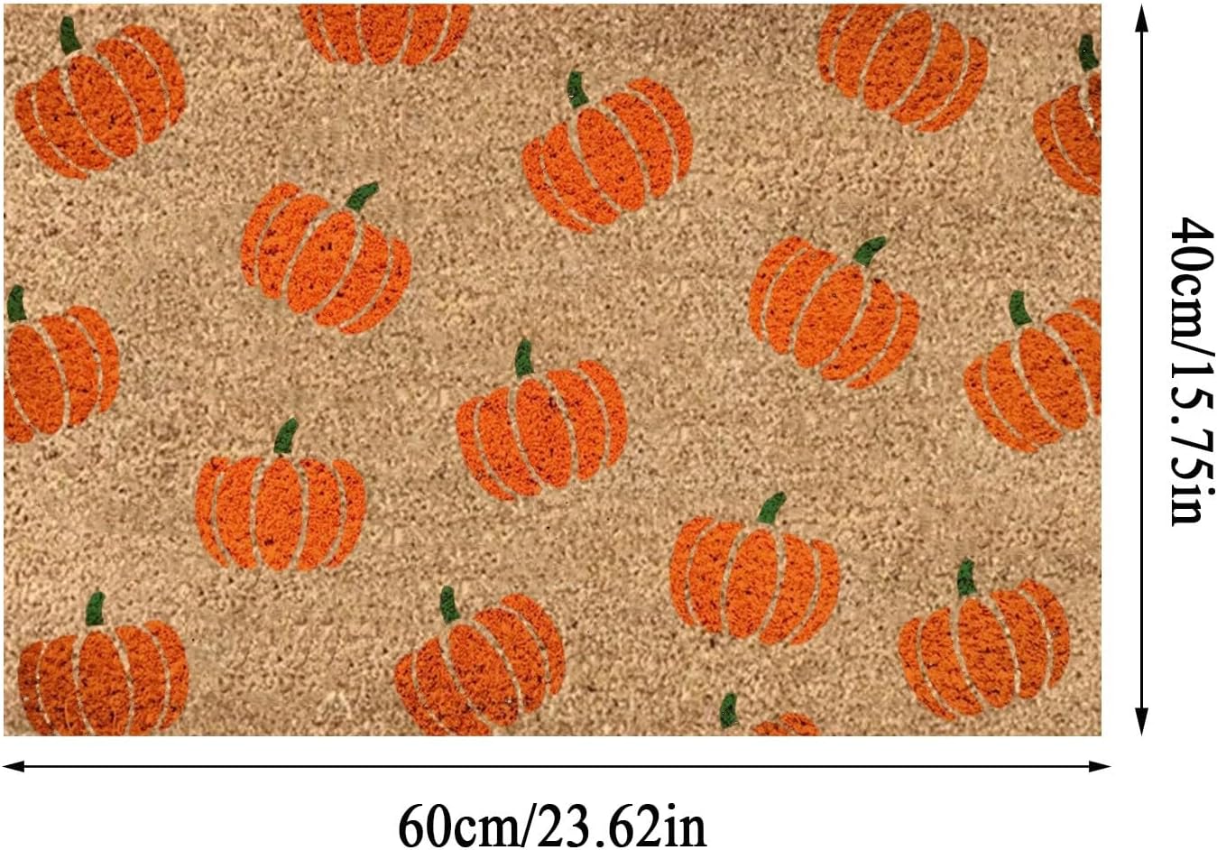 Tapetes de 24 x 16 pulgadas de temporada de otoño para puerta delantera, otoño, temporada de Acción de Gracias, Halloween, exteriores, calabaza,