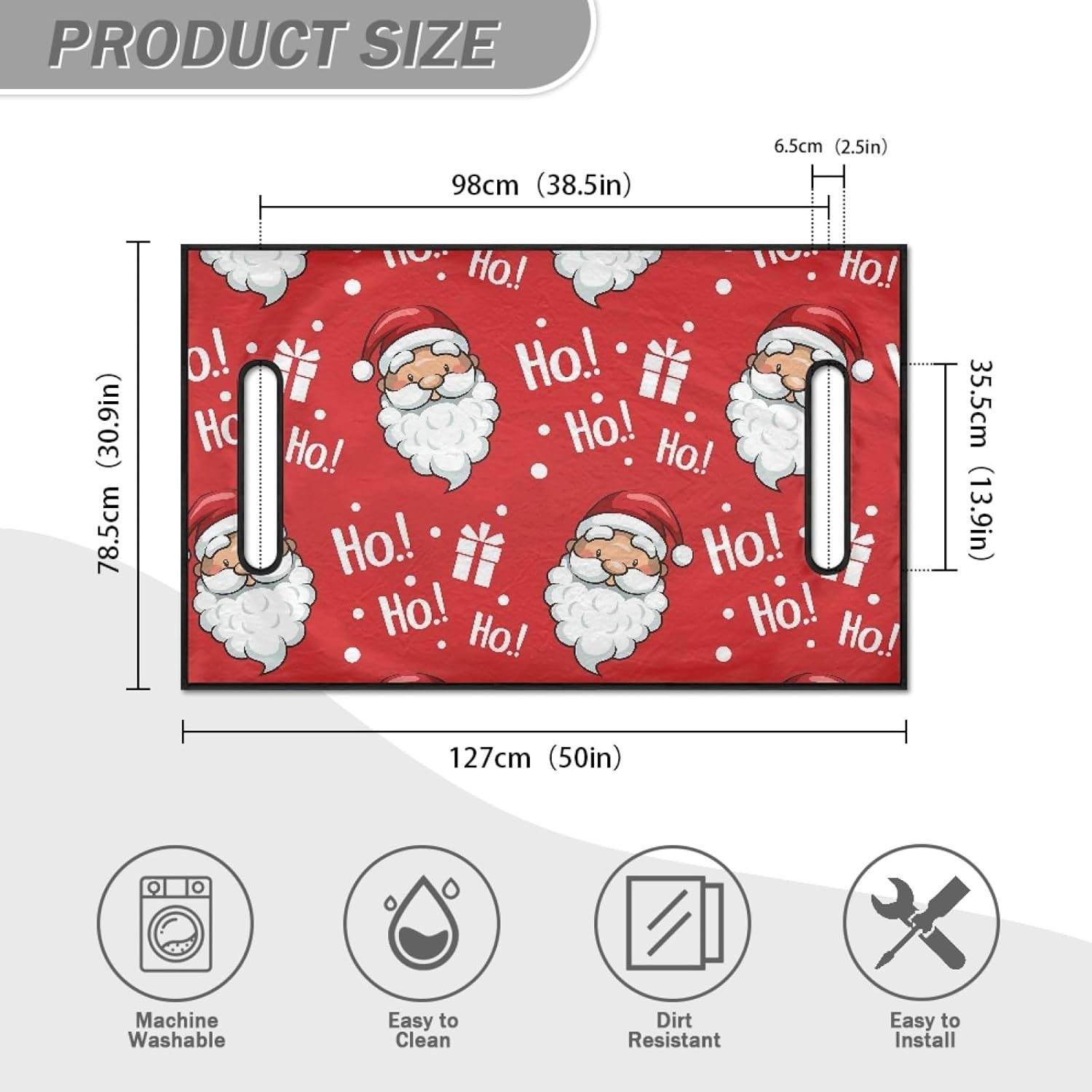 Fundas de asiento de Navidad HoHo para carrito de golf, manta universal para carrito de golf, accesorios de tela súper duradera y suave