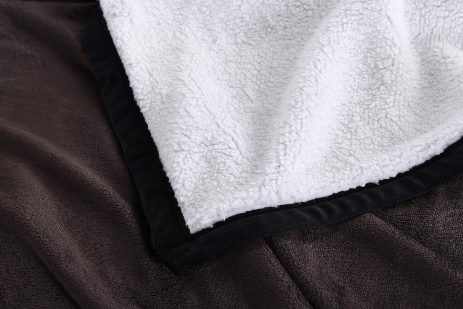 MarCielo Manta sherpa de cama, manta de vellón de sherpa manta de tiro súper suave manta de terciopelo peluche de terciopelo, Microfibra, King