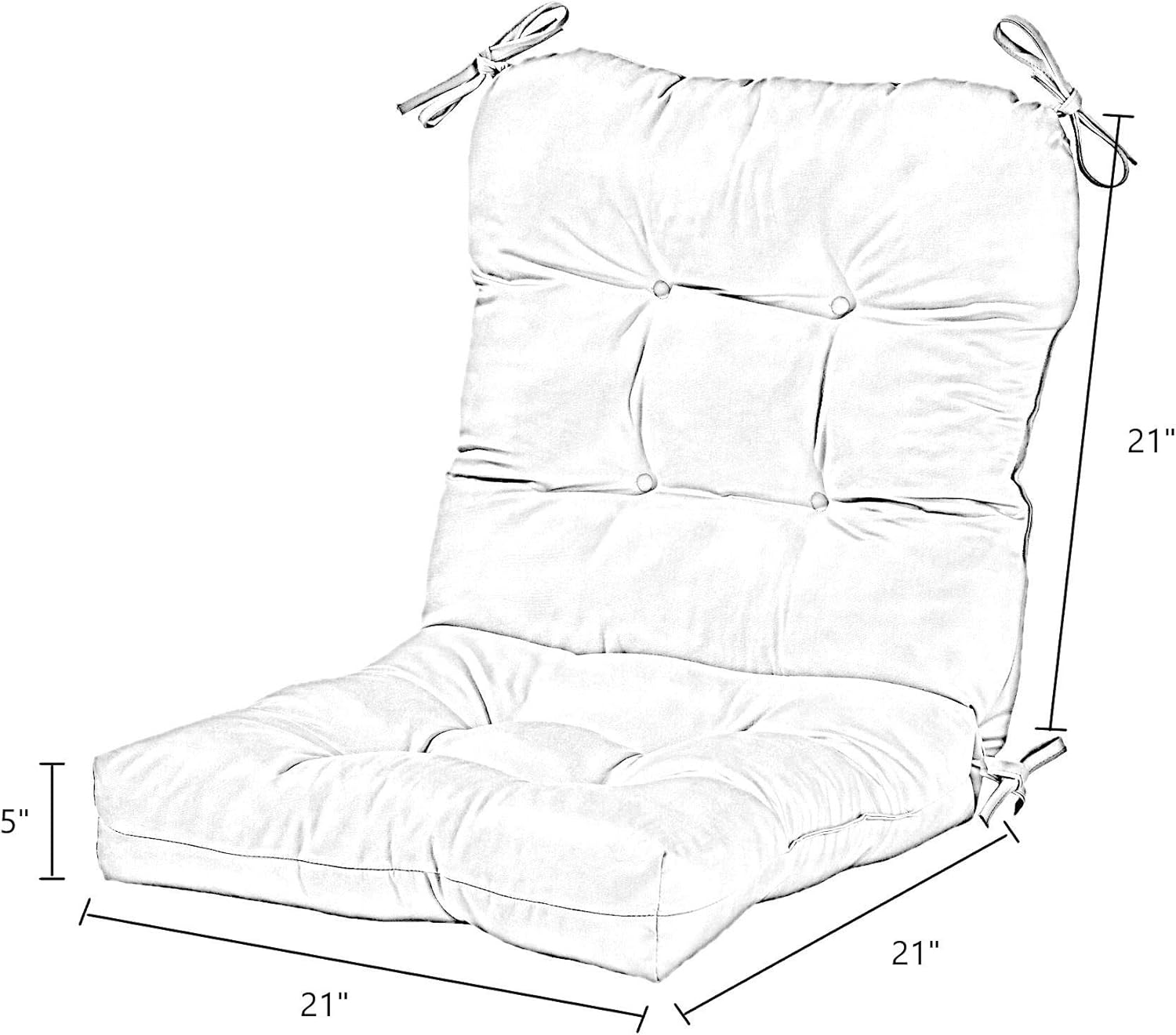 Greendale Home Fashions Juego de cojín para asiento y respaldo, 2 unidades (paquete de 1), color coral