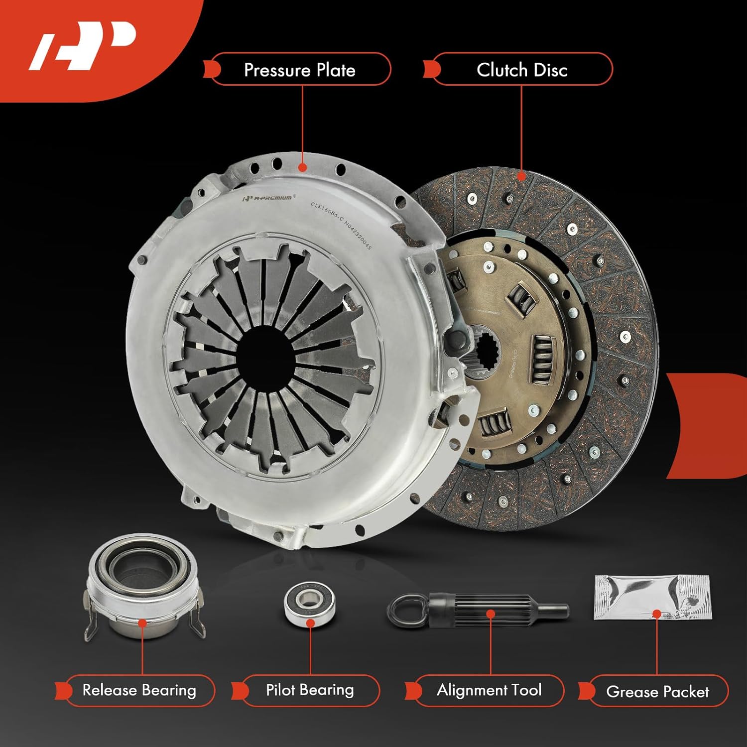 A-Premium Juego de embrague de transmisión compatible con Toyota Tacoma 1995-2004, Supra 1989-1998, Previa 1991-1994 y Lexus SC300 1992-1997, 2.4L