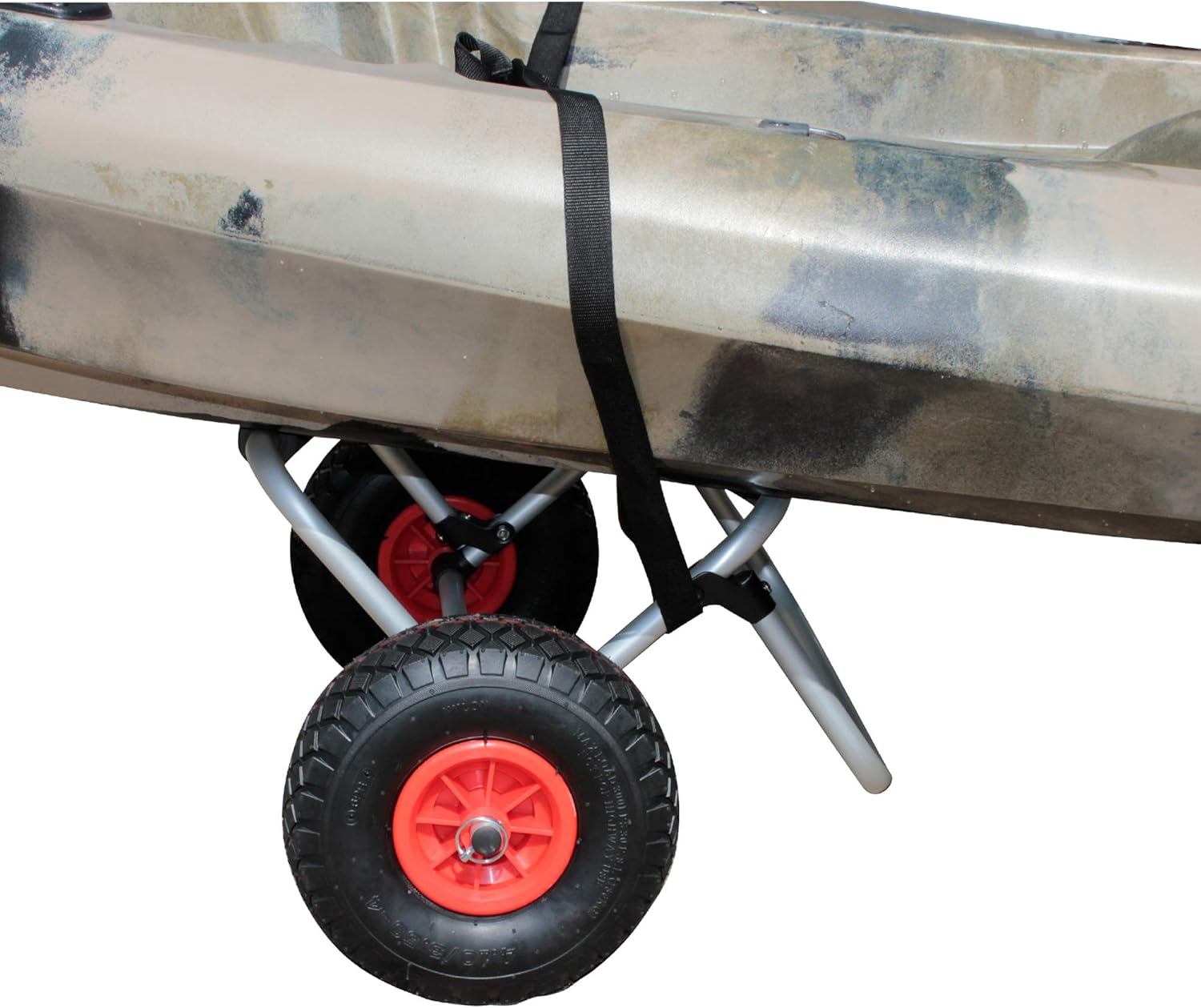BKC UH-KC271 Carrito de dos ruedas para kayaks, tablas de remo de pie, canoas – Fácil transporte por tierra en el lago, playa o embalse