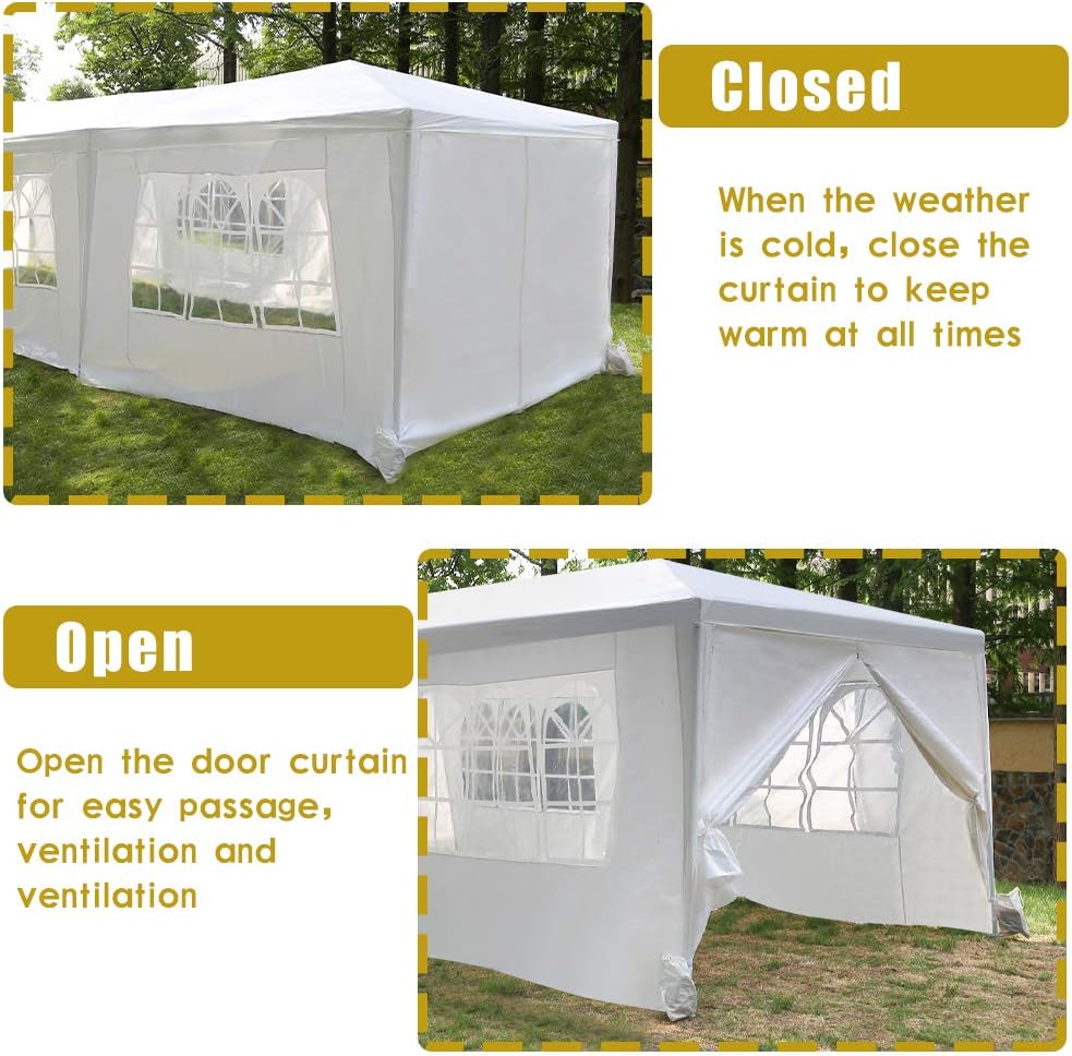 Gazebo, carpa con dosel, carpa para el exterior, gazebo con dosel para bodas, fiestas, carpa para fiestas, color blanco