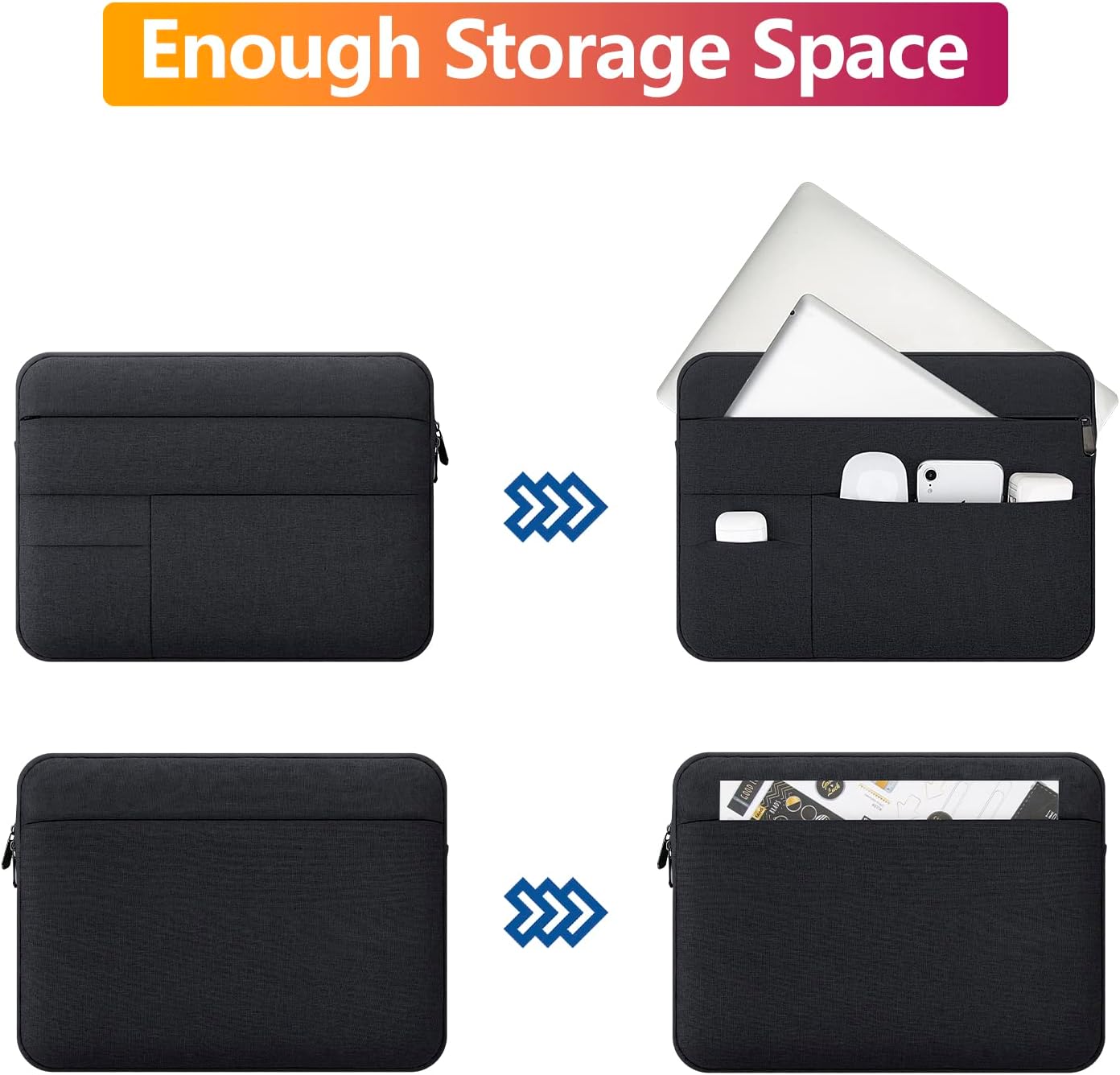 Funda protectora impermeable para laptop de 14 pulgadas para MacBook M1 M2 M3 M4 de 14 pulgadas, funda protectora impermeable para laptop con